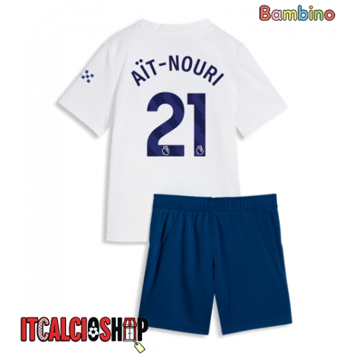 Manchester City Rayan Ait-Nouri #21 Terza Maglia Bambino 2026-27 Manica Corta (+ Pantaloni corti)
